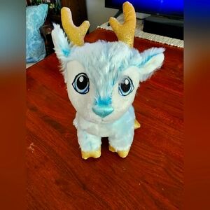 Build-a-Bear Merry Mission Arctic Blue Reindeer Buddy Christmas 11" NWOT